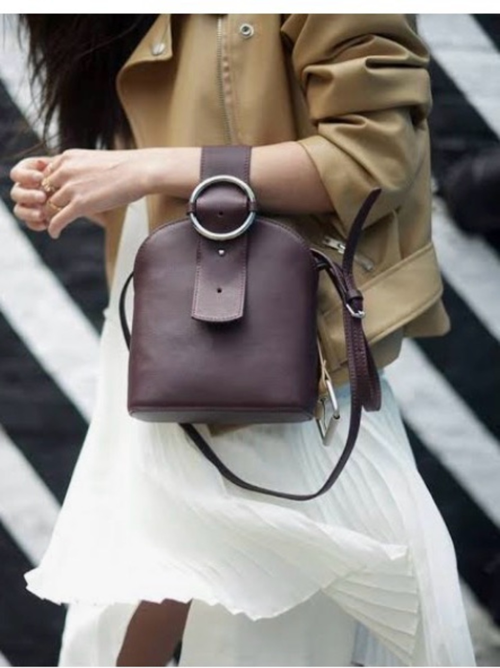 PARISA WANG Addicted mini backpack Bag in Deep Burgundy!!